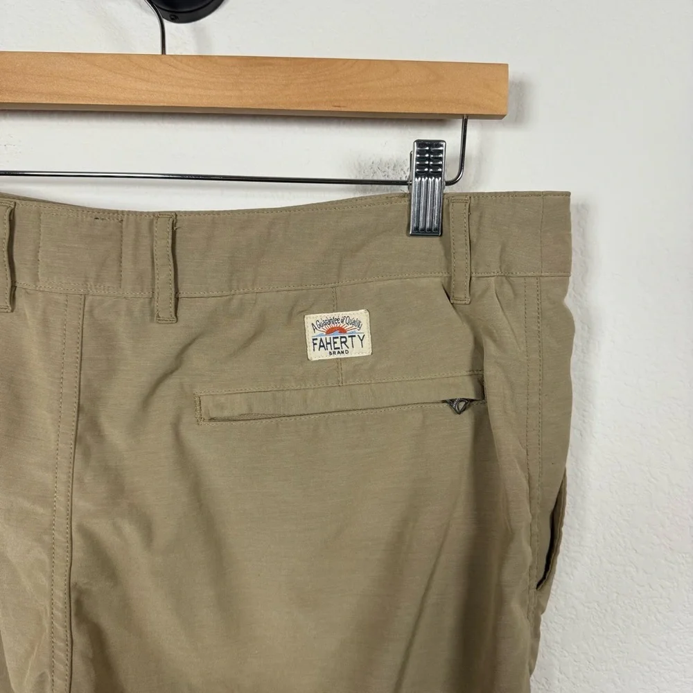 Faherty Men’s All Day Classic Fit Shorts in Island Brown Size 35